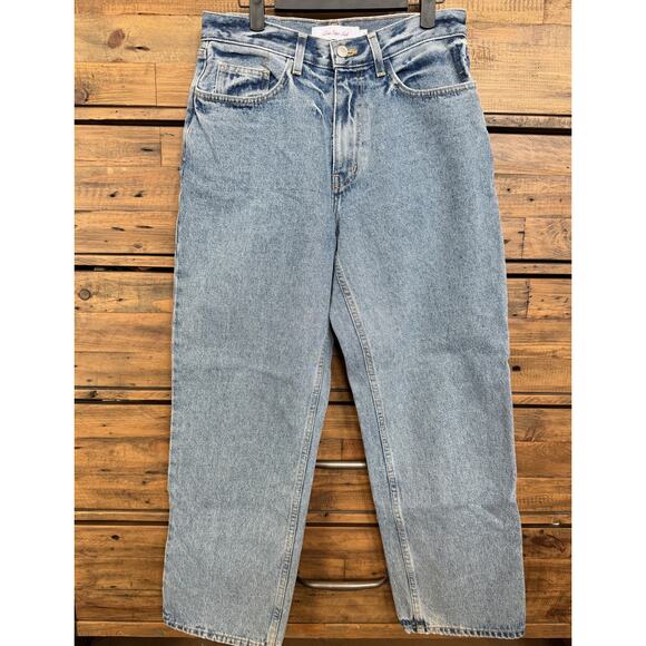 Lisa Says Gah Jeans Womens 6 Blue High Rise Straight Leg Denim Made California - Picture 1 of 9